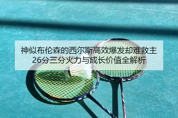 神似布伦森的西尔斯高效爆发却难救主 26分三分火力与成长价值全解析